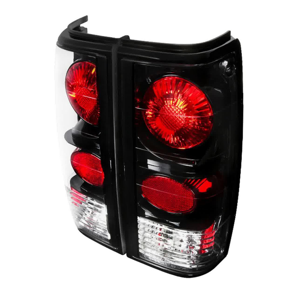 Spec-D Tail Lights Chevy S10 (82-93) S10 Blazer (83-94) [Altezza Style] Black or Chrome Housing