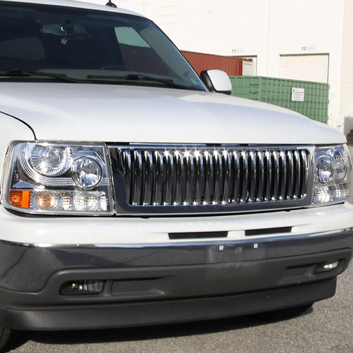 Spec-D Projector Headlights Silverado (99-02) Tahoe/Suburban (00-06) w/ Bumper Lights -  Black or Chrome