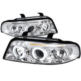 Spec-D Projector Headlights Audi A4/S4 B5 (1999 2000 2001) Dual LED Halo Black
