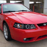 Spec-D Projector Headlights Ford Mustang (99-04) Dual Halo - Black or Chrome