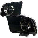 Spec-D Headlights Ford Mustang S197 (05-09) OEM Replacement Matte Black or Chrome Housing