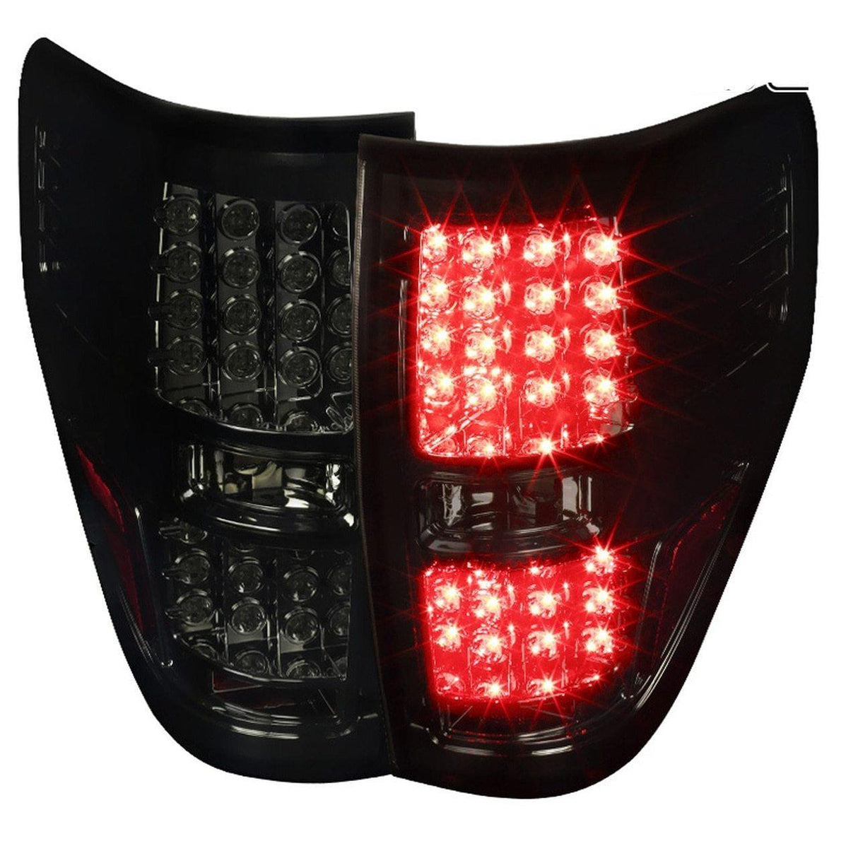 Spec-D Tail Lights Ford F150 (09-14) LED - Black / Smoke / Clear