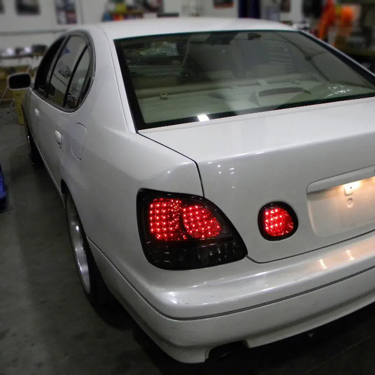 Spec-D LED Tail Lights Lexus GS300 GS400 GS430 (98-05) Smoked / Chrome / Black