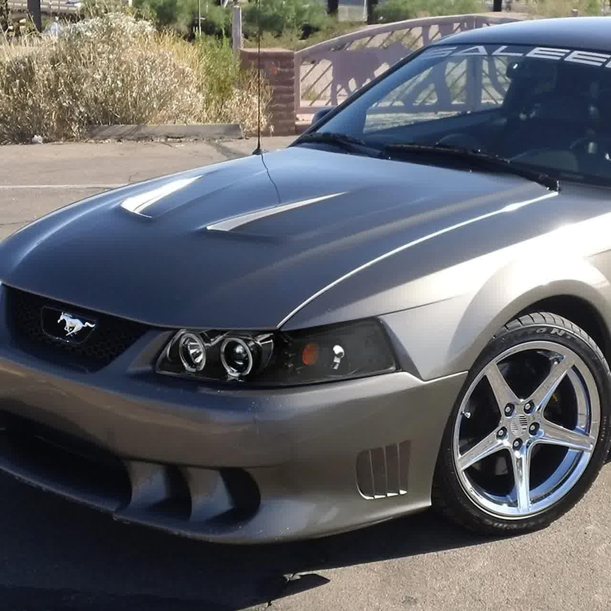 Spec-D Projector Headlights Ford Mustang (99-04) Dual Halo - Black or Chrome