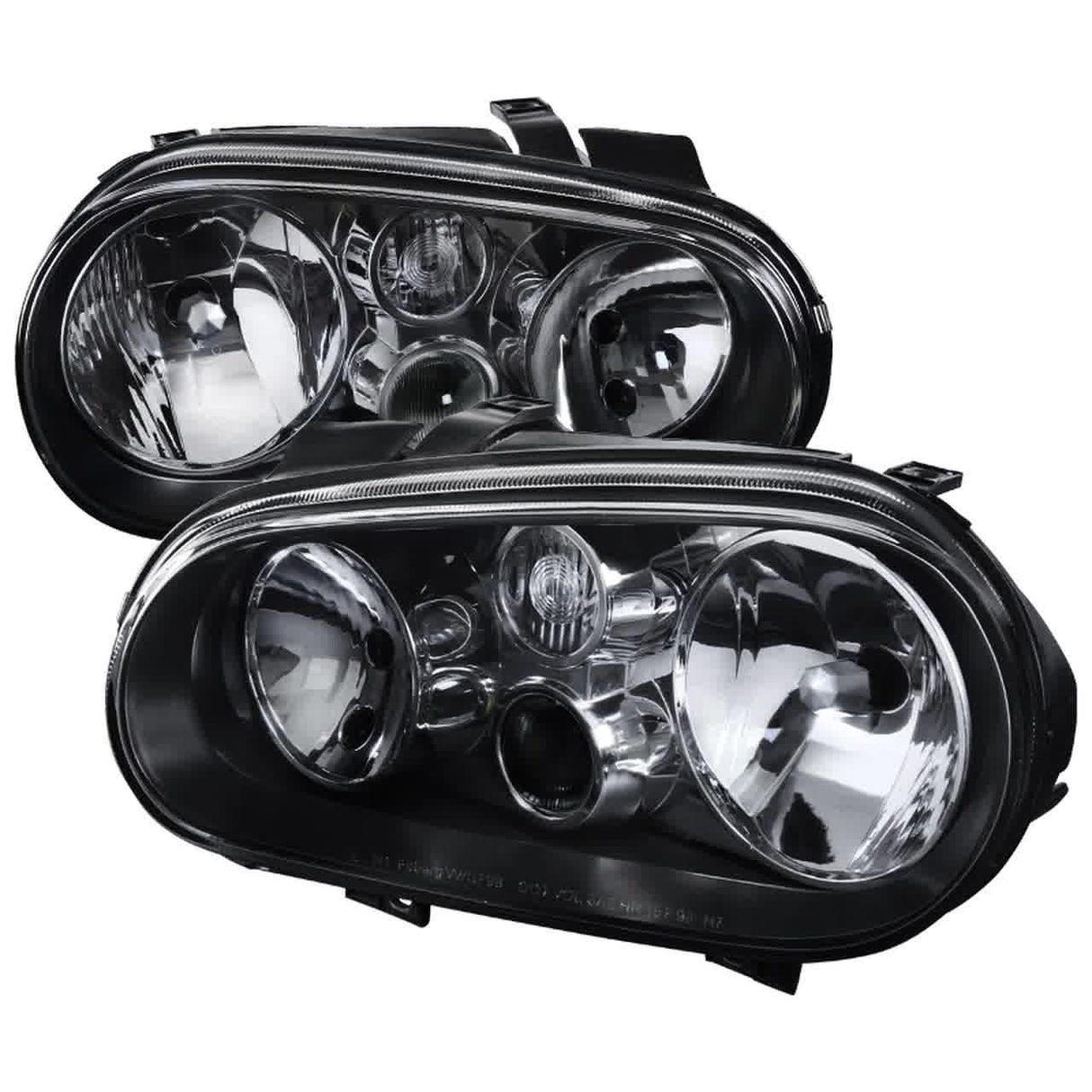 Spec-D OEM Replacement Headlights VW Golf / GTI MK4 (99-06) Matte Black Housing