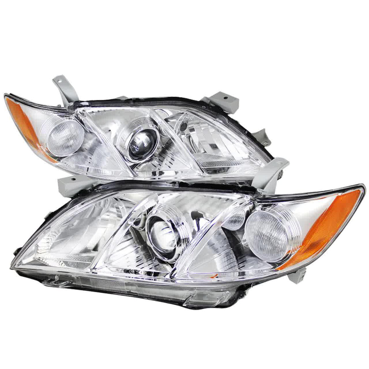 Spec-D Projector Headlights Toyota Camry (07-09) [w/ Amber Reflectors] Matte Black or Chrome Housing