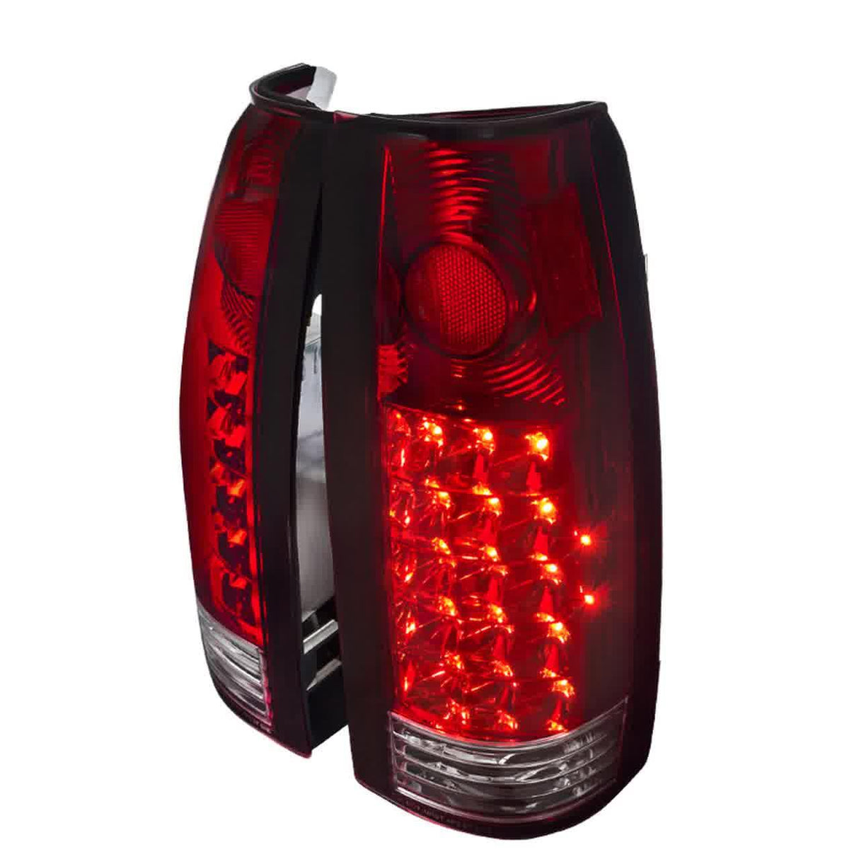 Spec-D Tail Lights Chevy Silverado (88-98) Blazer Full Size (92-94) [APC LED] Chrome or Black Housing