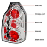 Spec-D Tail Lights Hyundai Tucson (2004-2009) Altezza Chrome / Black