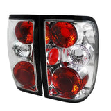 Spec-D Tail Lights Ford Ranger (1993-1997) [Altezza Style] Smoked / Chrome / Black