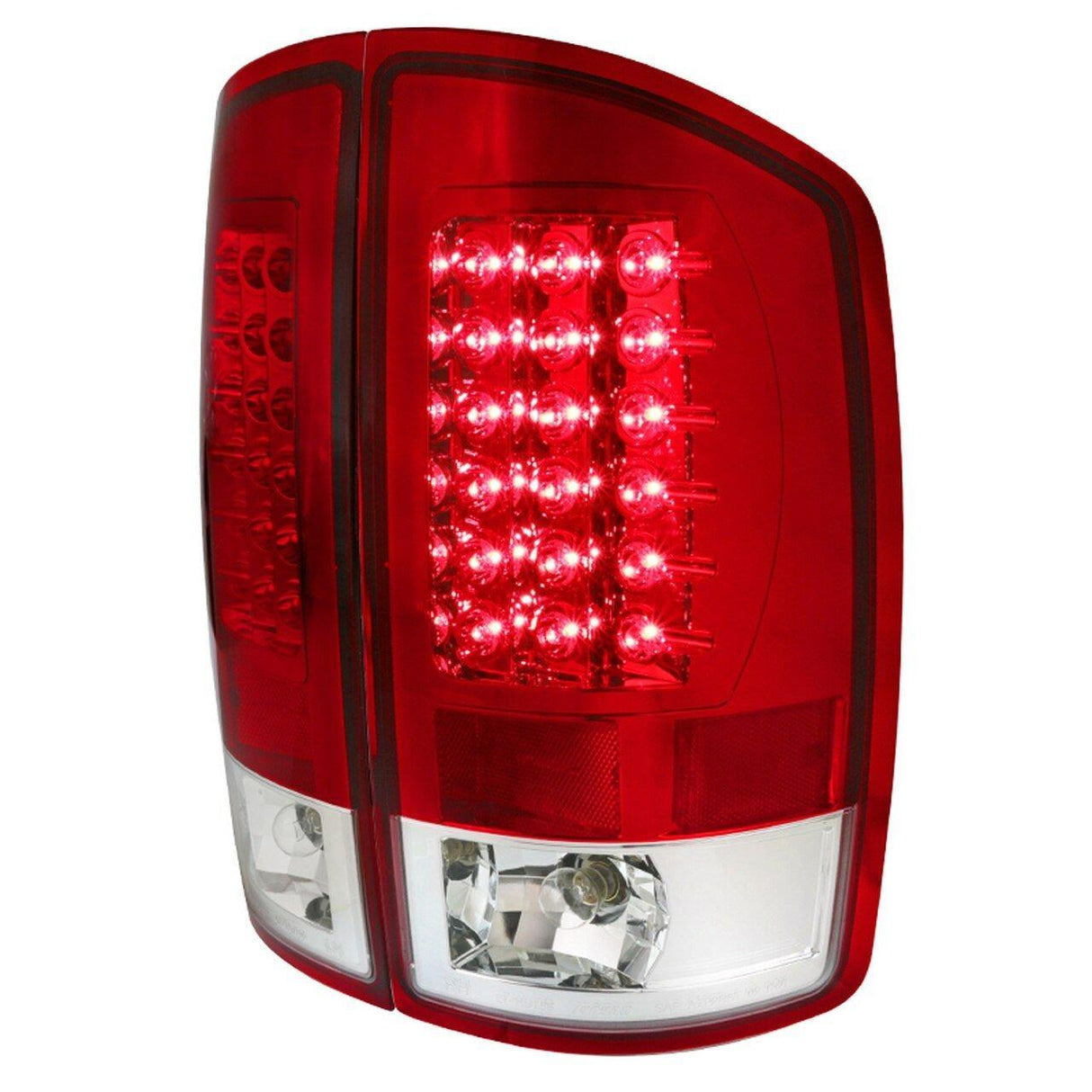 Spec-D LED Tail Lights Dodge Ram (2002-2006) Black / Chrome / Red / Gloss