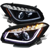 Spec-D Projector Headlights Chevy Malibu LS/LT/LTZ (08-12) Halo LED - Black/Chrome