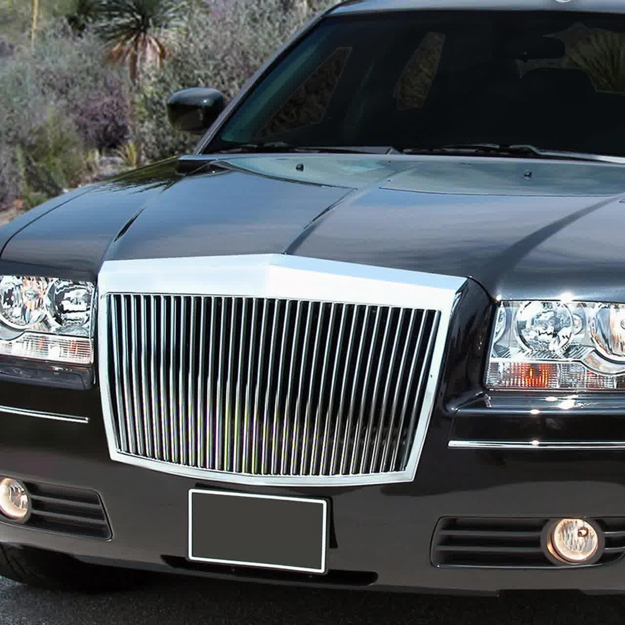 Spec-D Grill Chrysler 300/300C (05-10) Touring / Limited / SRT8 Phantom Style Vertical - Black or Chrome