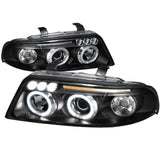 Spec-D Projector Headlights Audi A4/S4 B5 (1999 2000 2001) Dual LED Halo Black