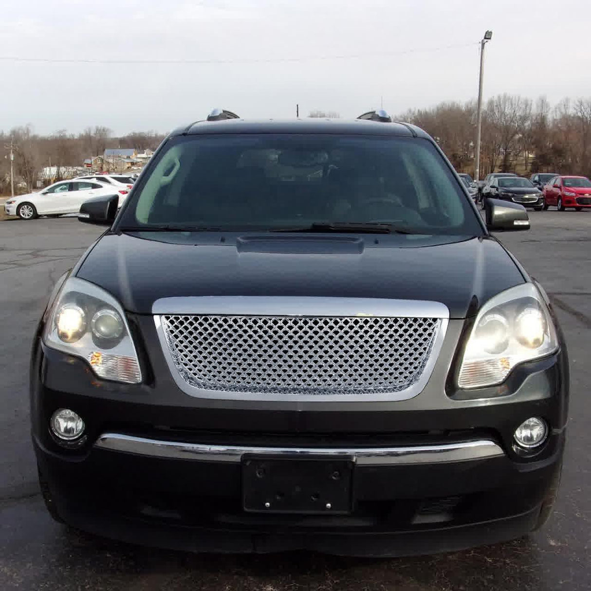 Spec-D Grill GMC Acadia (2007-2012) [ABS Mesh Style] Chrome or Black Housing