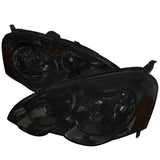 Spec-D OEM Replacement Headlights Acura RSX & Type-S (02-04) Black / Smoked