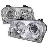 Spec-D Projector Headlights Chrysler 300 [Halo] (2005-2010) Black Housing