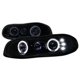 Spec-D Projector Headlights Chevy Camaro (98-02) Dual Halo LED - Black / Smoked / Chrome