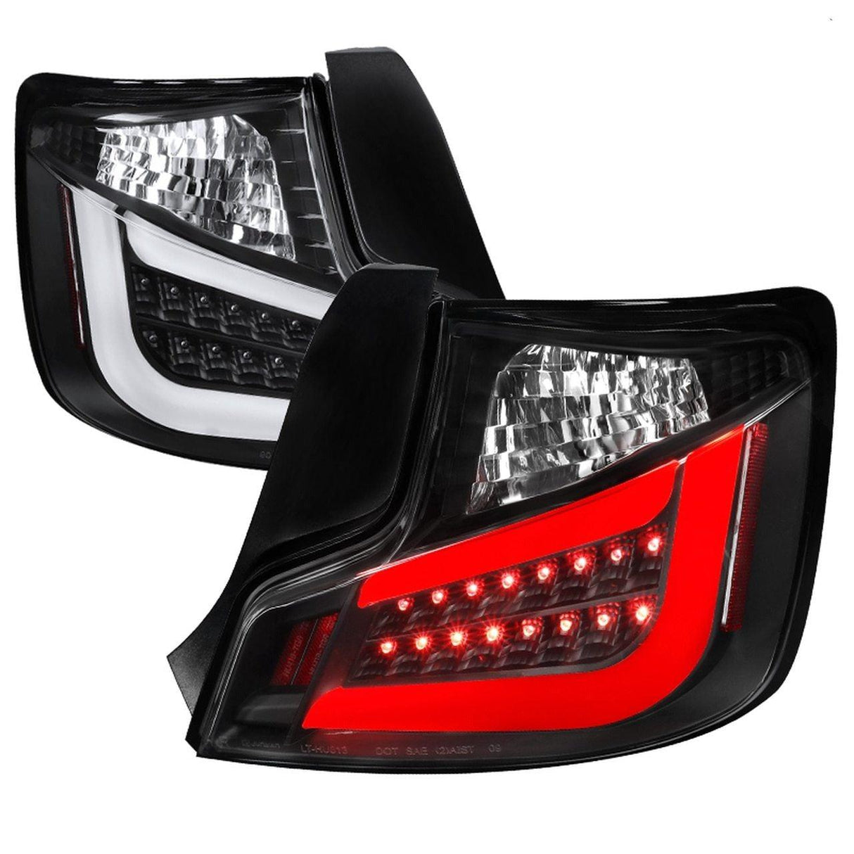 Spec-D Tail Lights Scion tC (2011-2012-2013) LED Light Bar - Black / Smoked