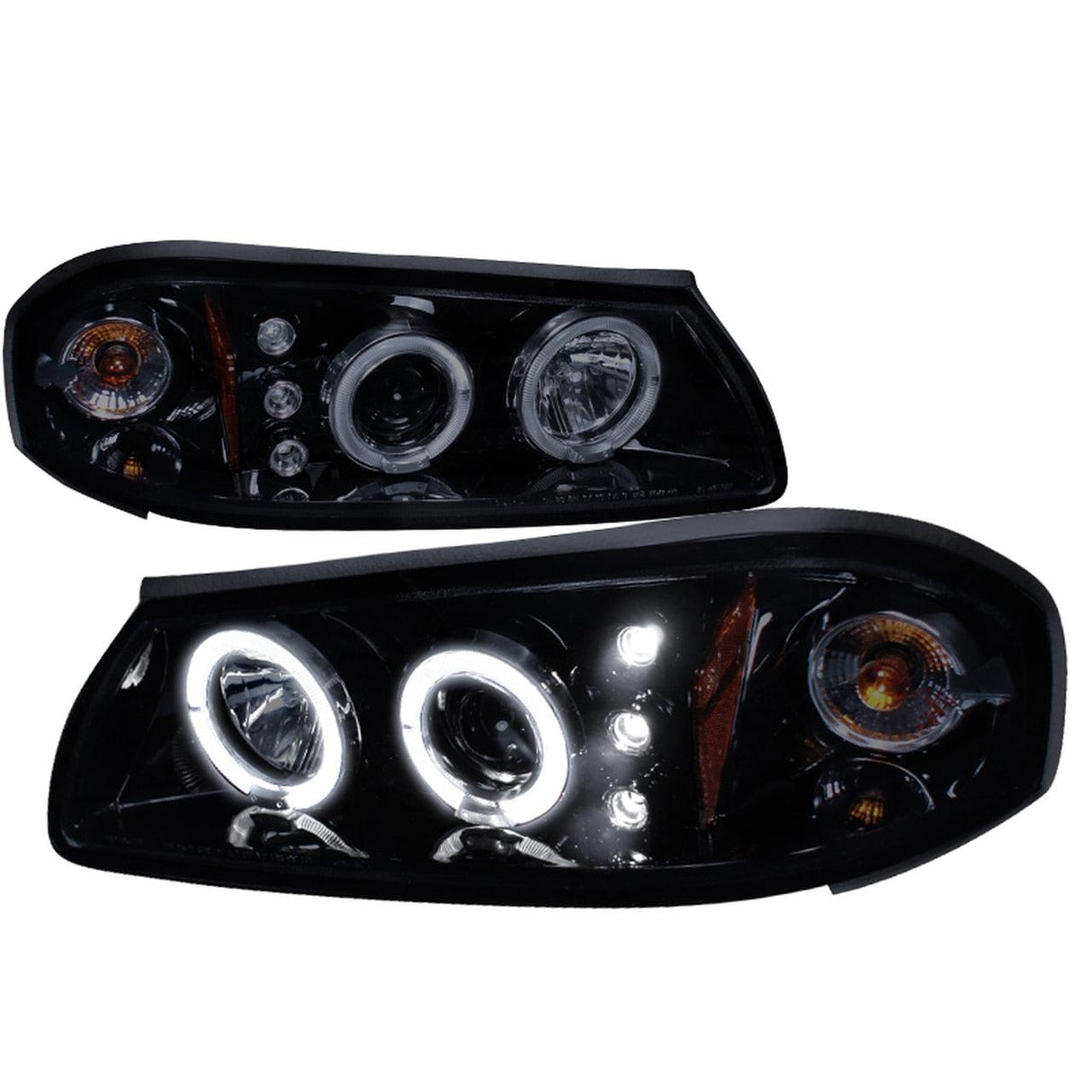 Spec-D Projector Headlights Chevy Impala (2000-2005) LED Halo - Black / Chrome