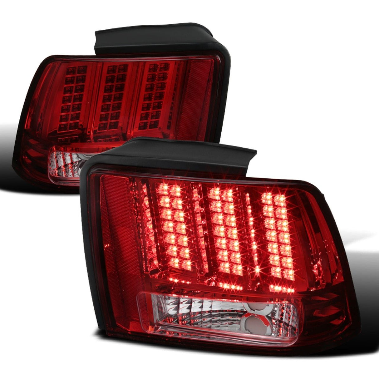 Spec-D LED Tail Lights Ford Mustang SN95 (99-04) Sequential Optional - Clear / Black / Red / Smoked