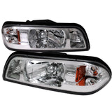 Spec-D OEM Replacement Headlights Ford Mustang Fox Body (87-93) 1 Piece - Black / Chrome