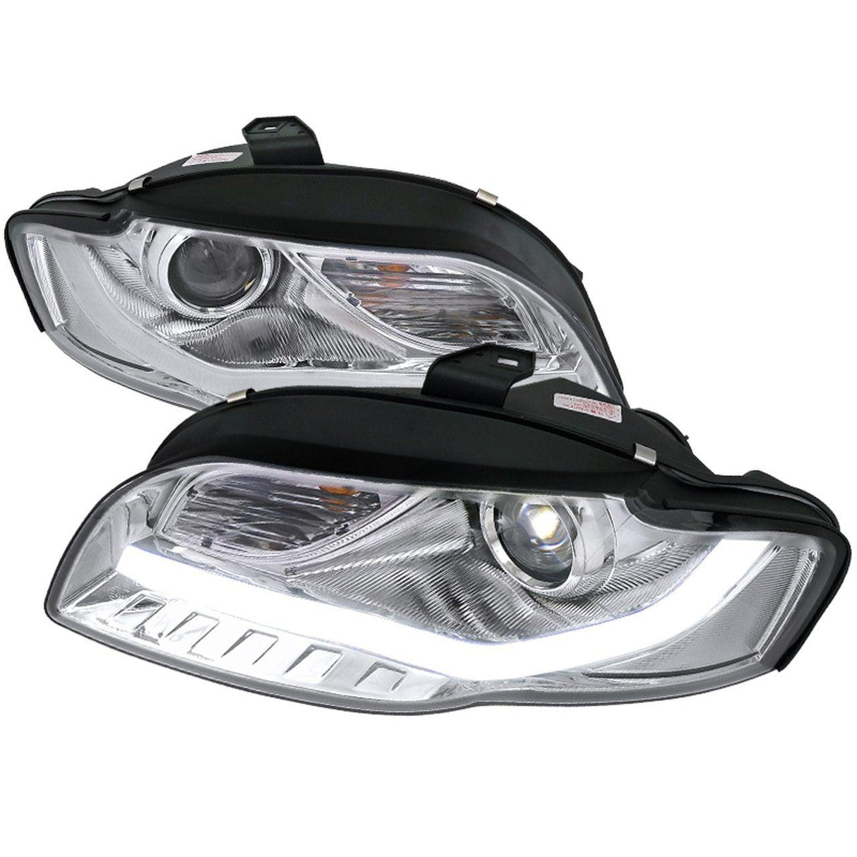 Spec-D Projector Headlights Audi A4 B7 (06-07-08) w/ R8 Style LED Strip