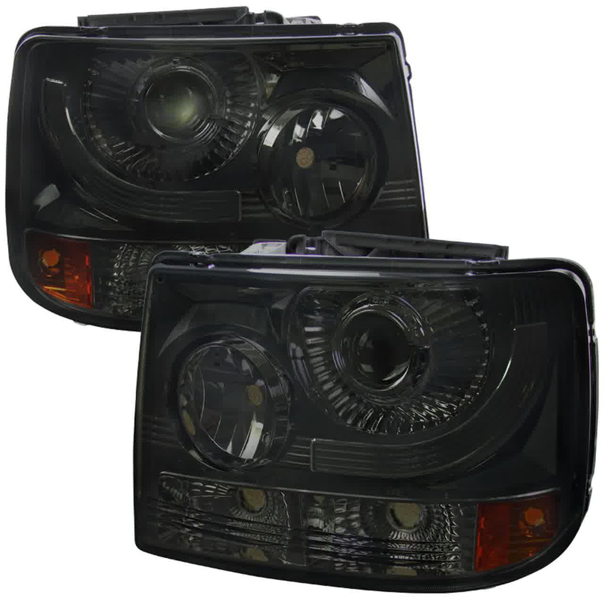 Spec-D Projector Headlights Silverado (99-02) Tahoe/Suburban (00-06) w/ Bumper Lights -  Black or Chrome