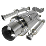 Spec-D Tuning Exhaust Honda Civic Si EX LX DX Coupe/Sedan (06-11) Polished / Blue Burnt Tip N1