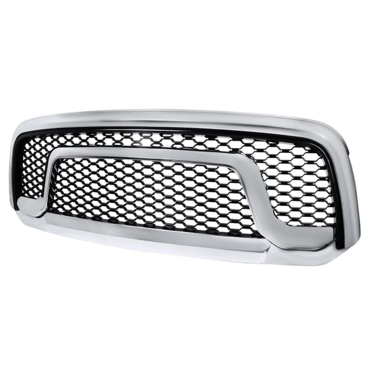 Spec-D Grill Dodge Ram 1500 [Non Rebel] (2013-2018) Mesh Chrome/Black