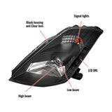 Nissan 350Z SMD LED Strip with HID Black or Chrome Projector Headlights (2003-2005) - K2 Industries