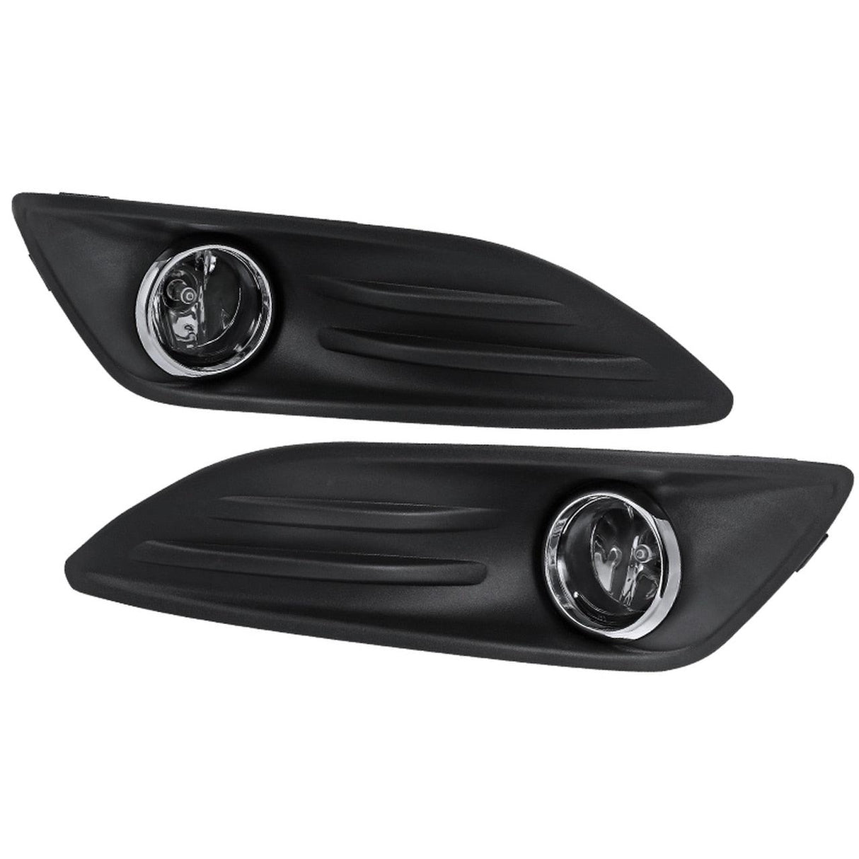 Spec-D OEM Fog Lights Ford Fiesta (2014-2017) Chrome Housing - Clear Lens