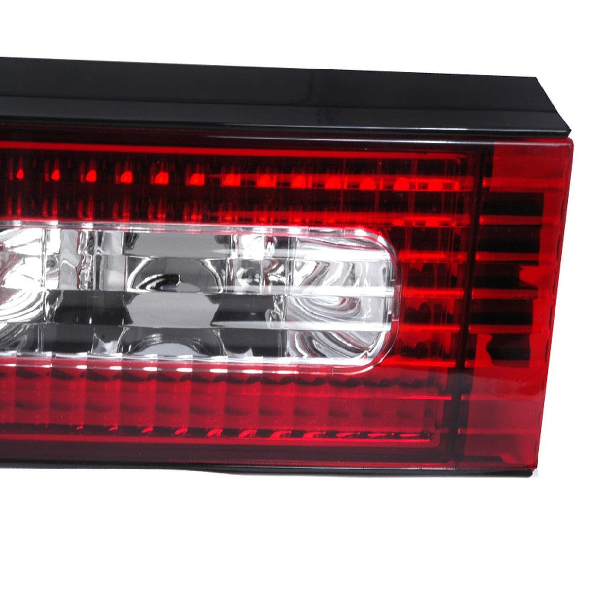 Tail Lights Nissan 240SX S13 Hatchback (89-94) w/ Center Trunk Light - Black or Red - K2 Industries