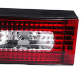 Tail Lights Nissan 240SX S13 Hatchback (89-94) w/ Center Trunk Light - Black or Red - K2 Industries