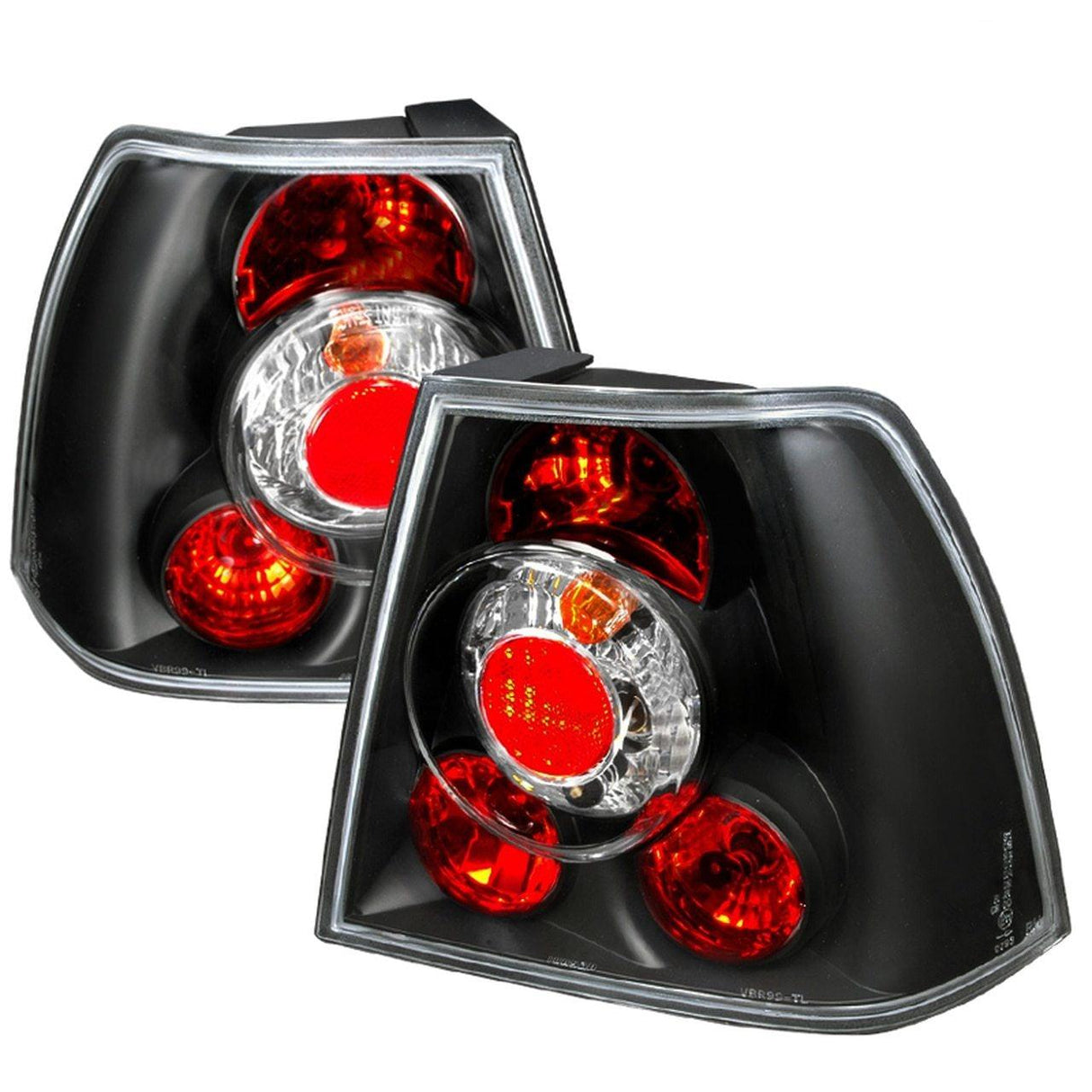 Spec-D Replacement Tail Lights VW Jetta MK4 (99-04) Altezza Chrome/Clear or Black