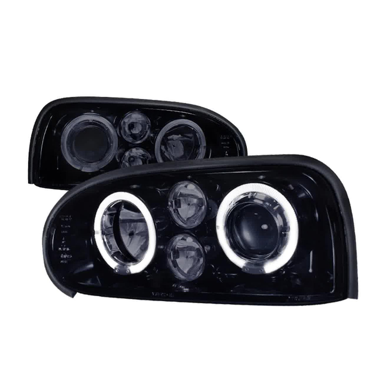 Spec-D Projector Headlights VW Golf MK3 / Cabrio (93-98) Halo LED - Black or Chrome