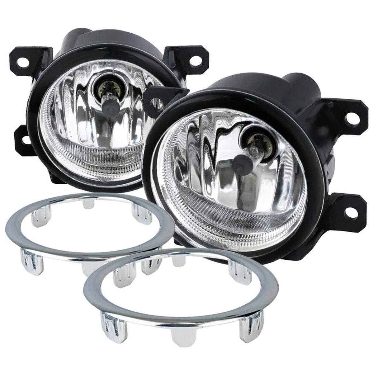 Spec-D Fog Lights Honda Pilot (12-15) [Chrome Housing - Clear Lens] w/ H8 or H11 Bulbs