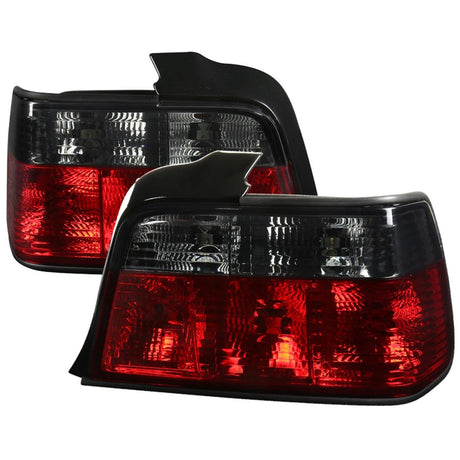 Tail Lights BMW E36 Sedan & E36 M3 Sedan (1992-1998) Red Tint - K2 Industries