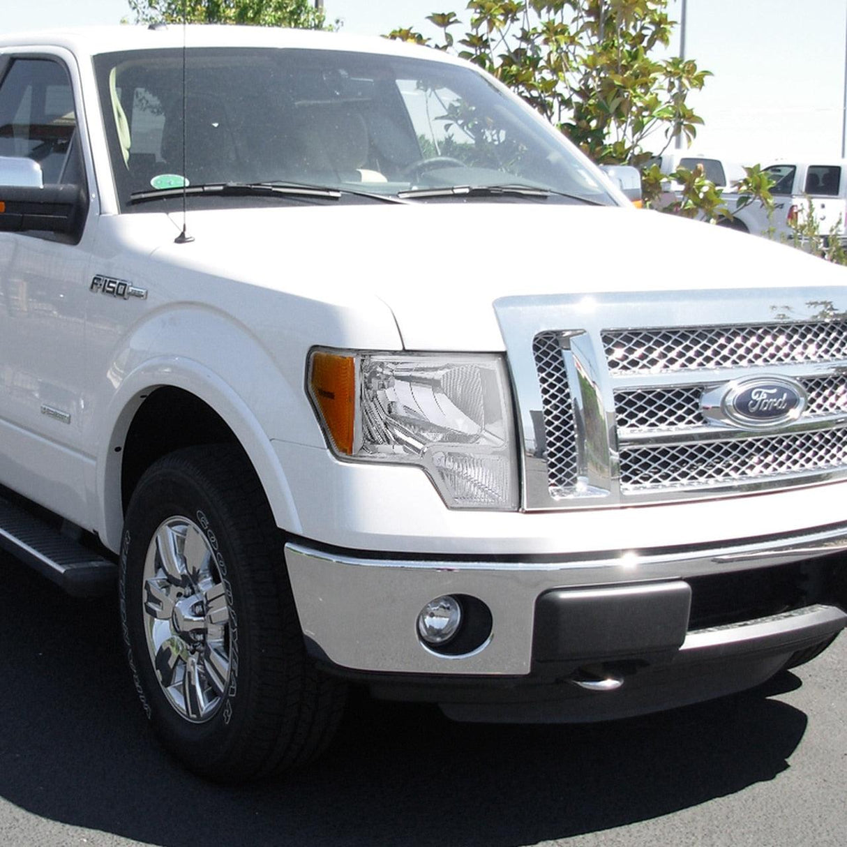 Spec-D OEM Replacement Headlights Ford F150 (09-14) [w/ Amber Reflectors] Black or Chrome Housing