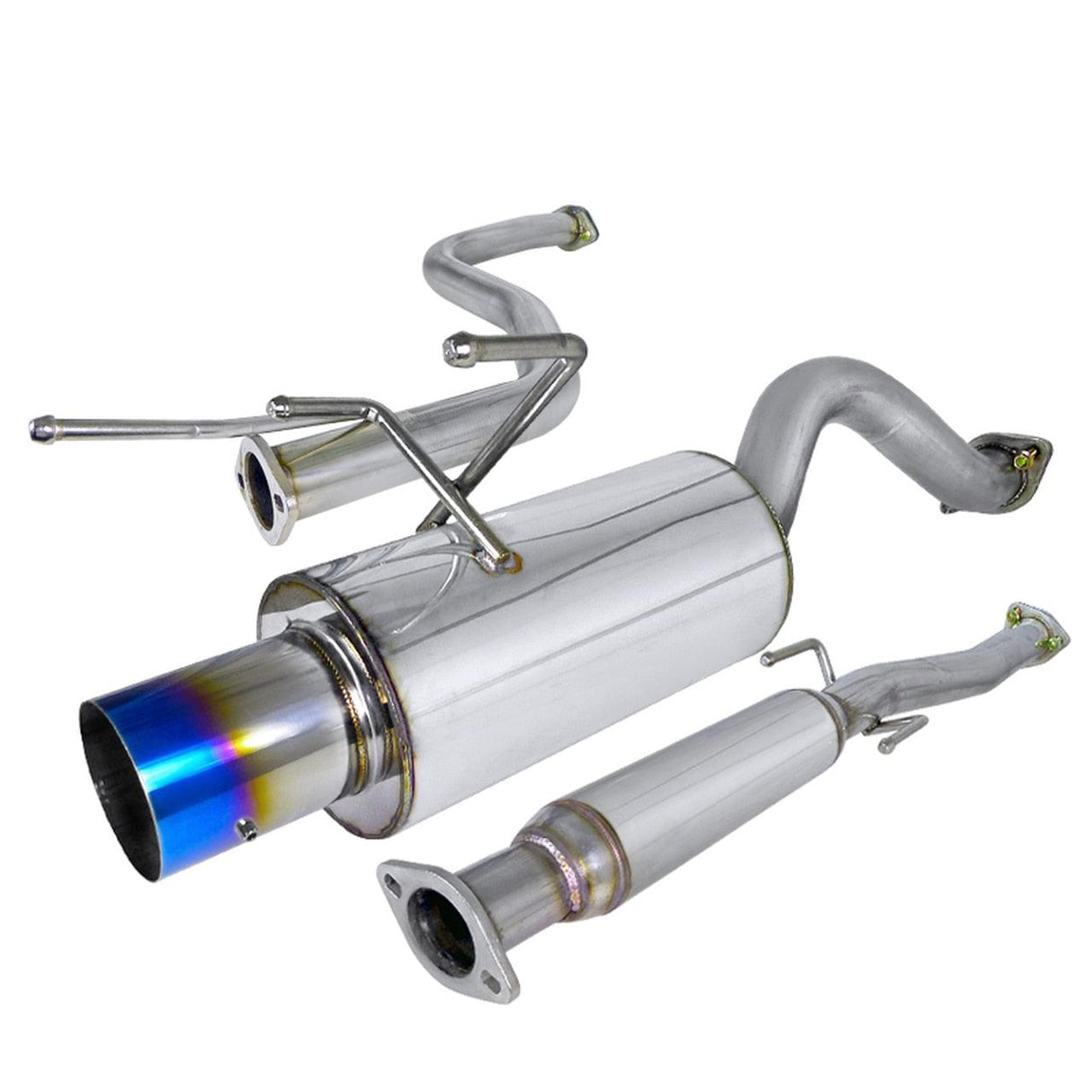 Spec-D Tuning Exhaust Honda Civic EK Hatch (96-00) Polished or Blue Burnt N1 Muffler