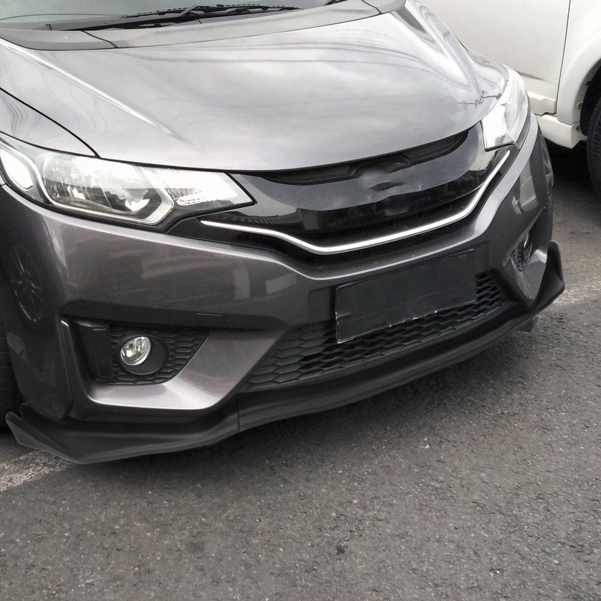 Spec-D Front Bumper Lip Honda Fit (2014-2017) 3 Piece - Matte or Glossy Black