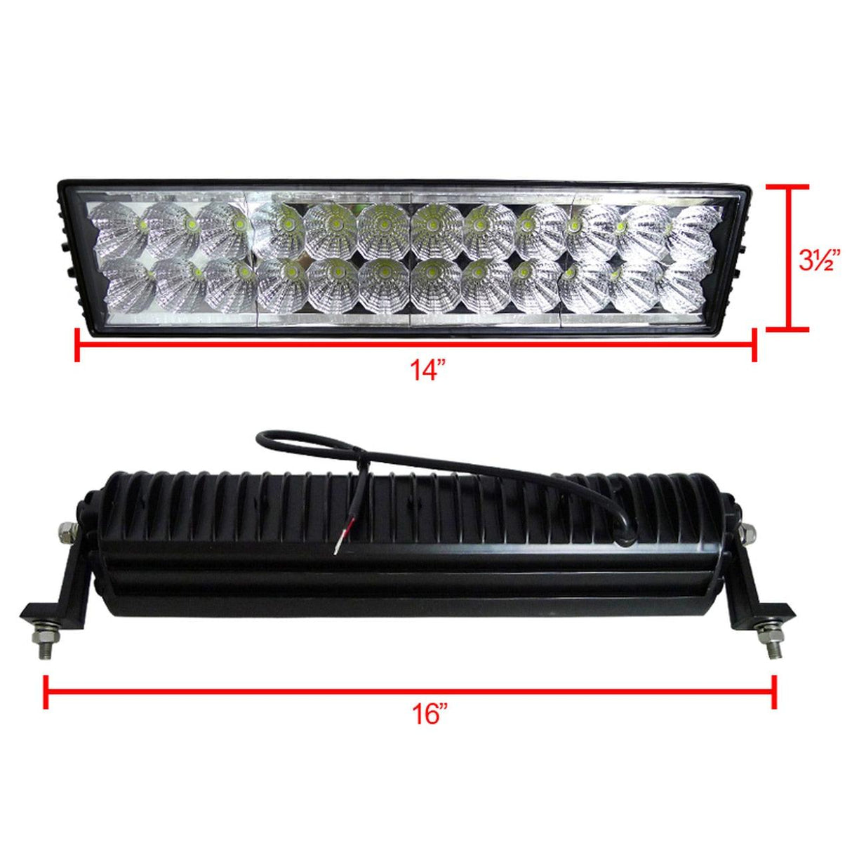 Spec-D Universal LED Light Bar [6000K] 36W 12-LED / 72W 24-LED / 90W 30-LED / 144W 48-LED / 180W 60-LED / 216W 72-LED / 300W 100-LED