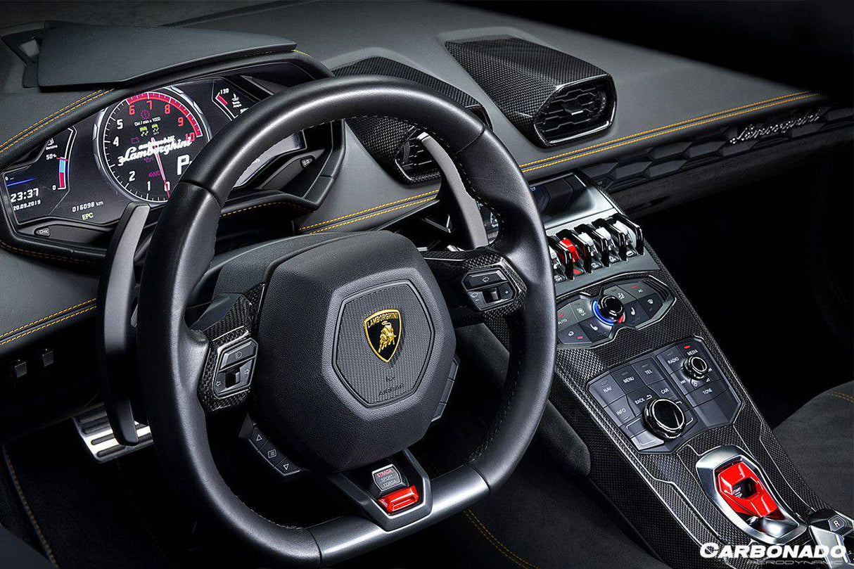 2015-2019 Lamborghini Huracan LP610  LP580  EVO OEM Style Autoclave Carbon Fiber AC Panel Trim
