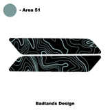 Topo Interior Rear Door Grab Handle Overlay Kit (Printed Series) - 2021+ Bronco 4 Door