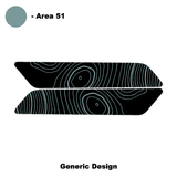 Topo Interior Rear Door Grab Handle Overlay Kit (Printed Series) - 2021+ Bronco 4 Door