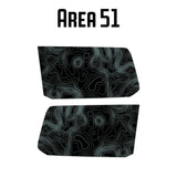 Topographic Rear Window Map Overlays - 2024+ Land Cruiser