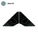 Topo Front Window Triangle Overlay (Printed Series) - 2021+ Bronco 4 Door