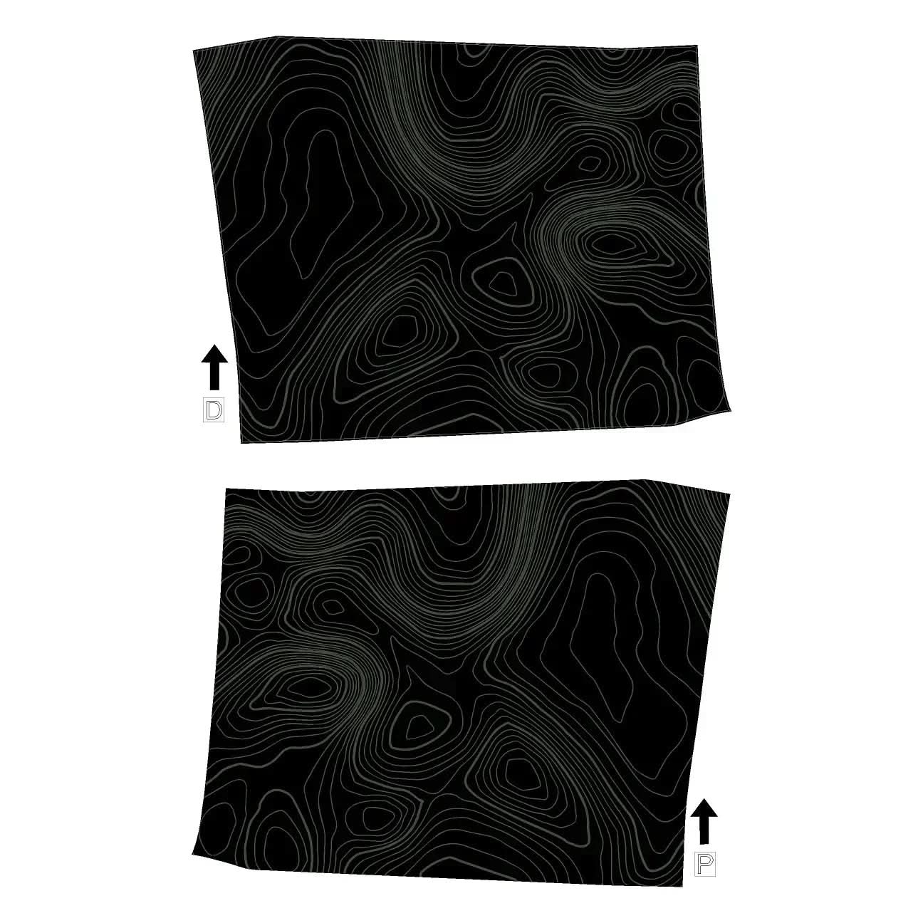 Topographic FRONT Door Armrest Panel Protection - 2024+ Tacoma / 2025+ 4Runner