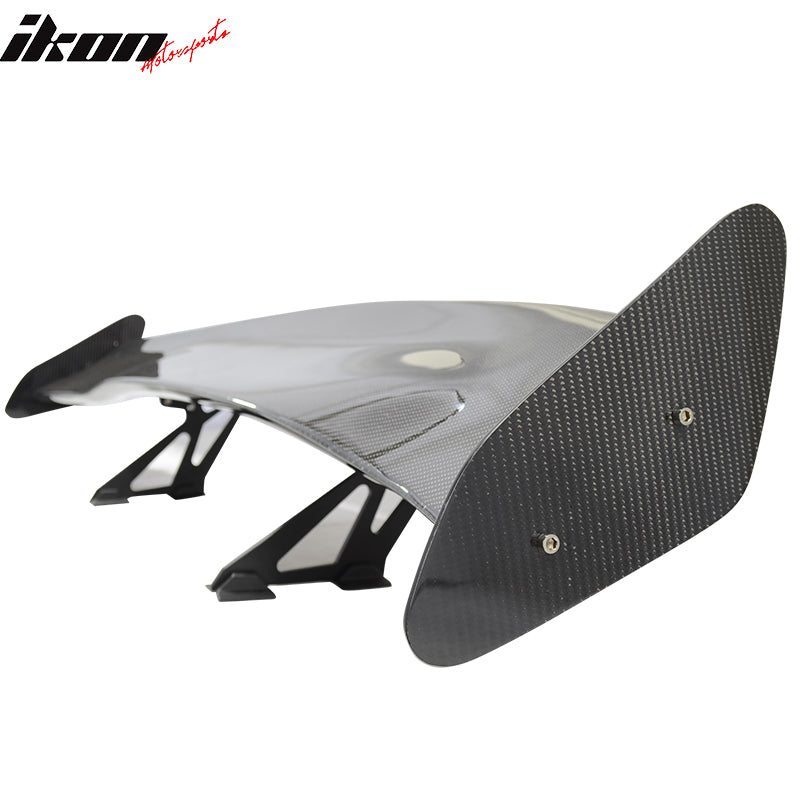 56"Inch GT Style 3D Carbon Fiber Racing Race Drag Trunk Spoiler Wing
