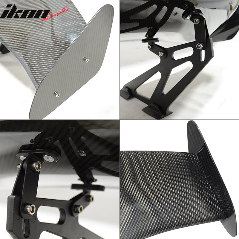 56"Inch GT Style 3D Carbon Fiber Racing Race Drag Trunk Spoiler Wing
