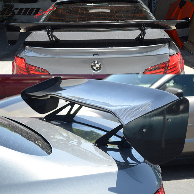 Universal 56" Inch GT Style Racing Trunk Spoiler Wing 3D Carbon Fiber